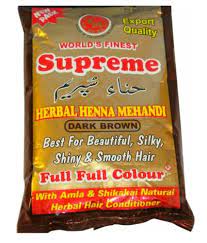 [101069] !Supreme Dulhan Dark Brown Henna 150g